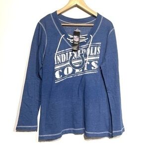 Official Colts Sweatshirt xxl long sleeve top NFL Majestic Fan Fashion NWT